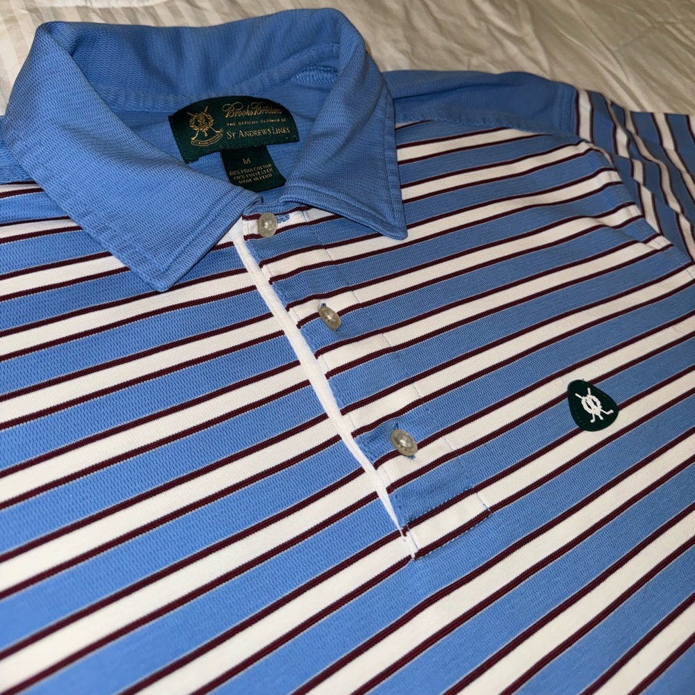 Brooks Brothers Men’s Golf Polo St Andrews Collection Sz M